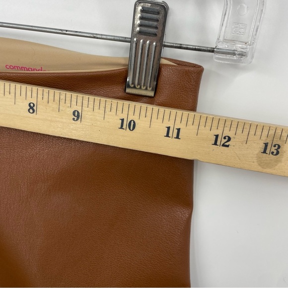 Commando Perfect Control Faux Leather Leggings Cocoa Brown Sz S - Picture 6 of 8
